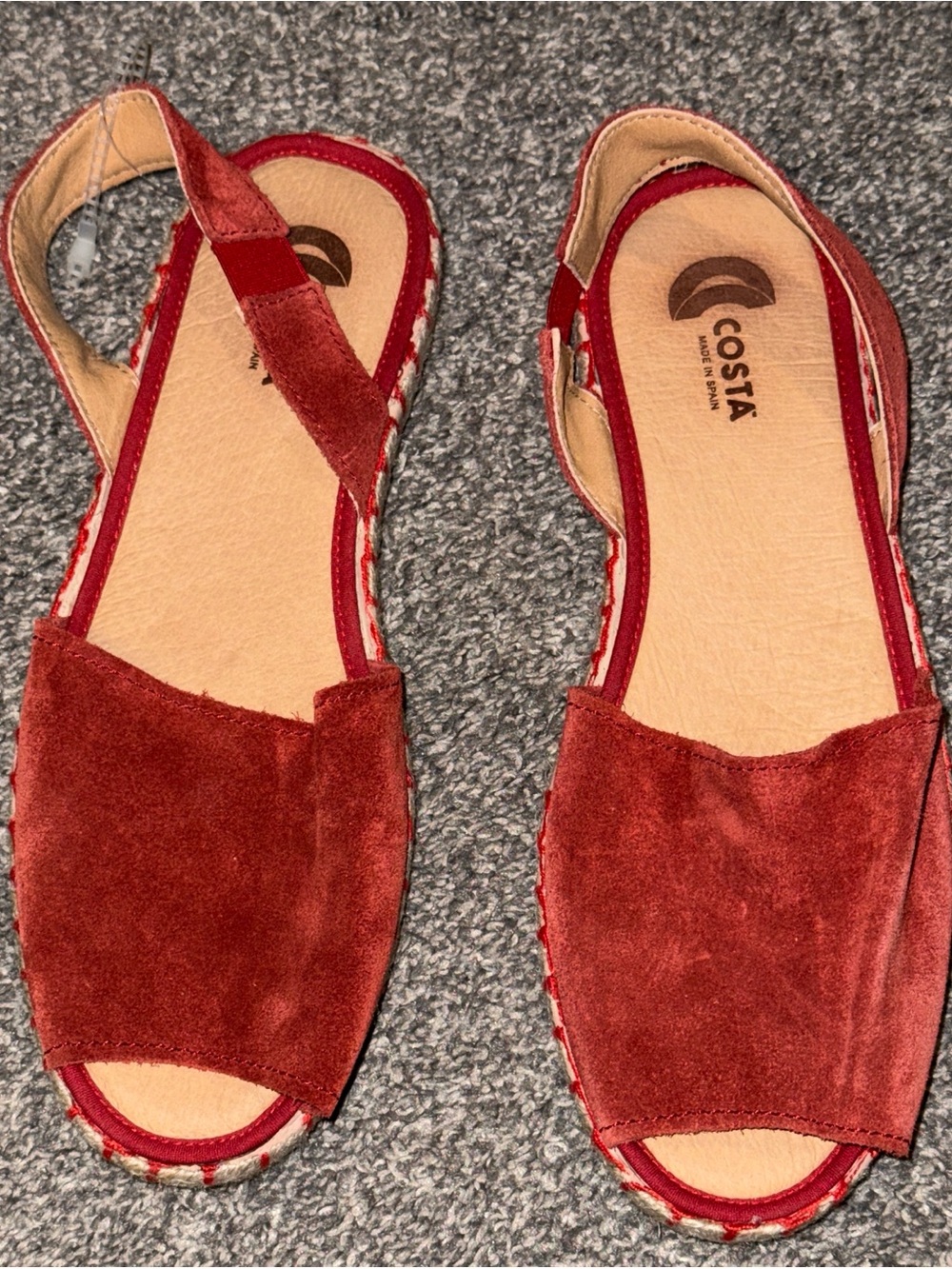 Costa Size 39 Suede Espadrille Made in Spain